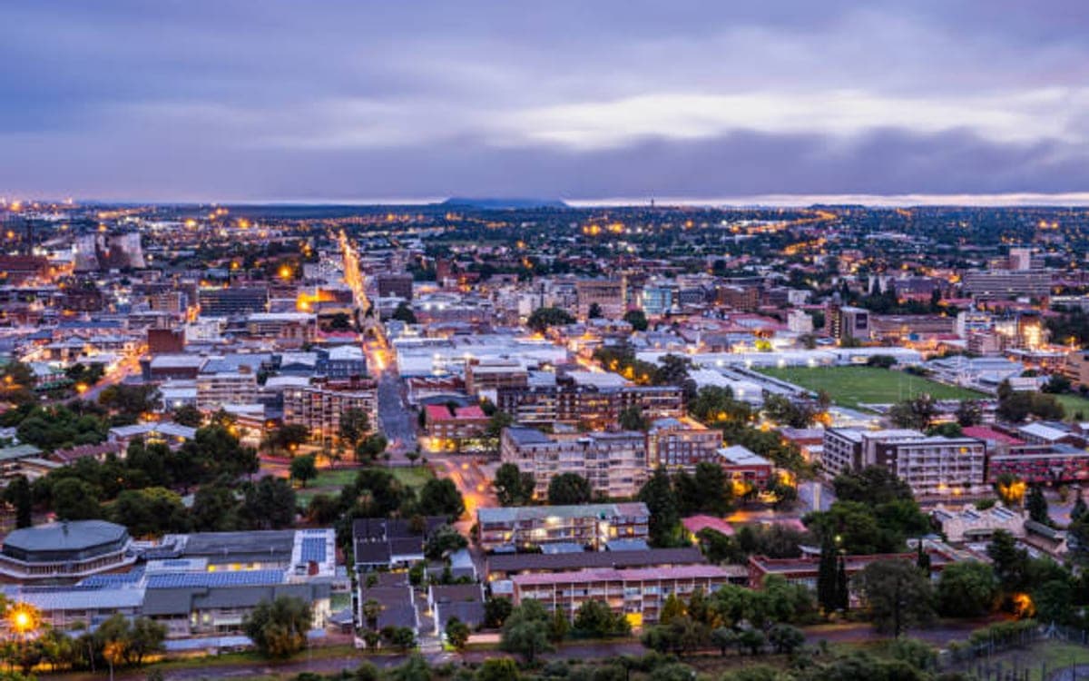 Bloemfontein cityscape — coordinated municipal field operations
